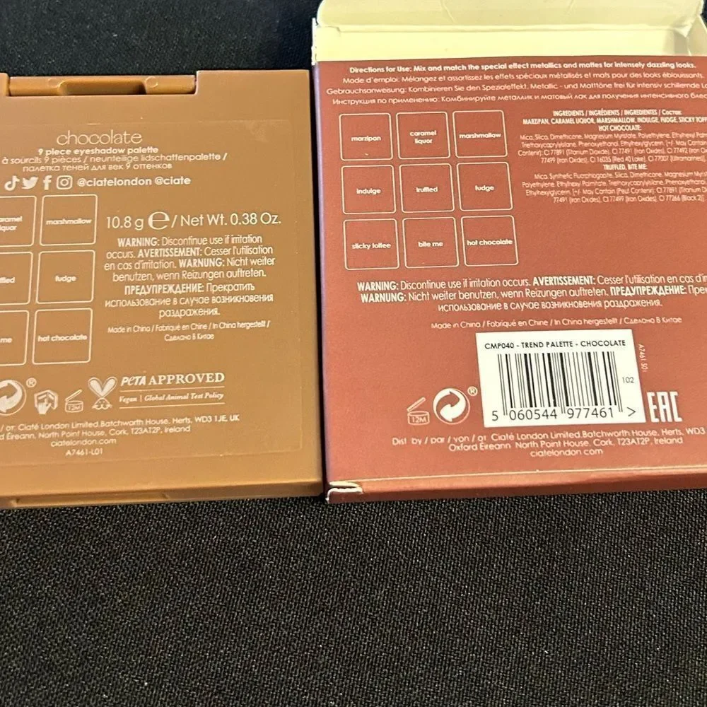 🌻 Ciate Chocolate Eyeshadow Palette New